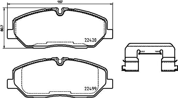 Передні тормозні колодки P30084 Brembo