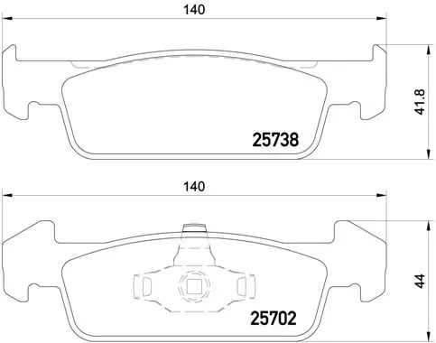 Передні тормозні колодки P68060 Brembo