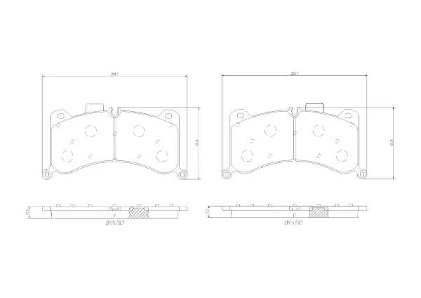 Передні тормозні колодки P85183 Brembo