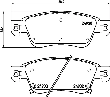 Передні тормозні колодки P56080 Brembo