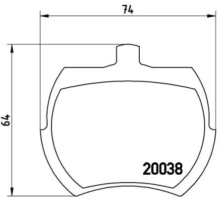Передні тормозні колодки P52002 Brembo