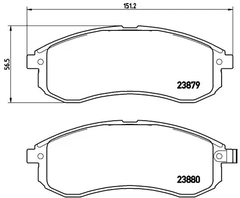 Передні тормозні колодки P54033 Brembo