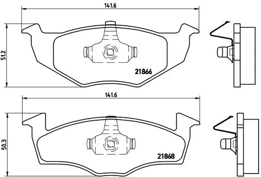 Передні тормозні колодки P85025 Brembo