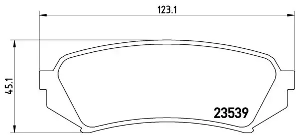 Задні гальмівні колодки P83049 Brembo