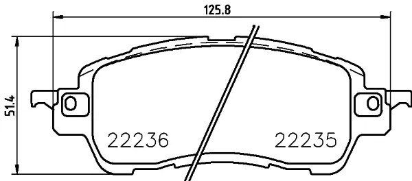 Передні тормозні колодки P49055 Brembo