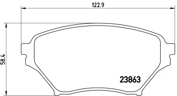 Передні тормозні колодки P49029 Brembo