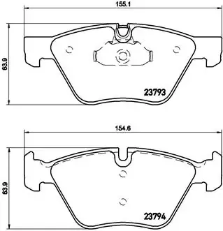 Передні тормозні колодки P06057 Brembo