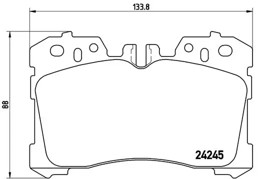 Передні тормозні колодки P83075 Brembo