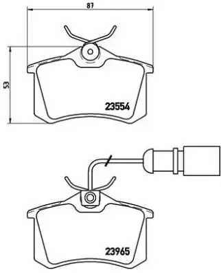 Задні гальмівні колодки P85058 Brembo
