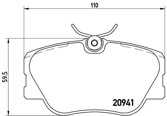Передні тормозні колодки P50008 Brembo