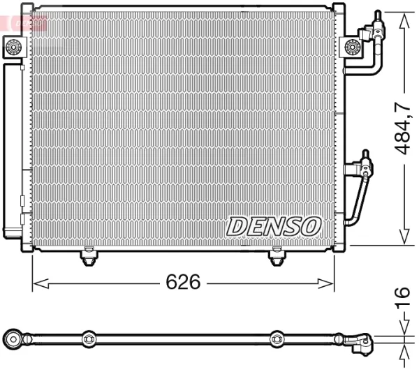Радіатор кондиціонера DCN45009 Denso