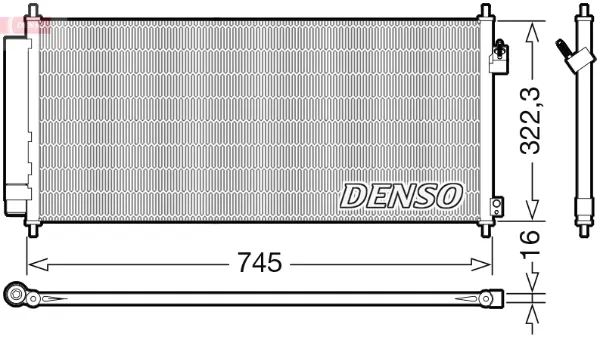 Радіатор кондиціонера DCN40026 Denso