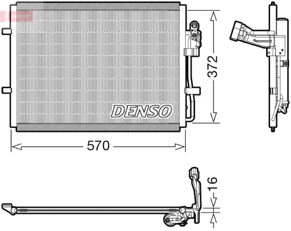 Радіатор кондиціонера DCN44016 Denso