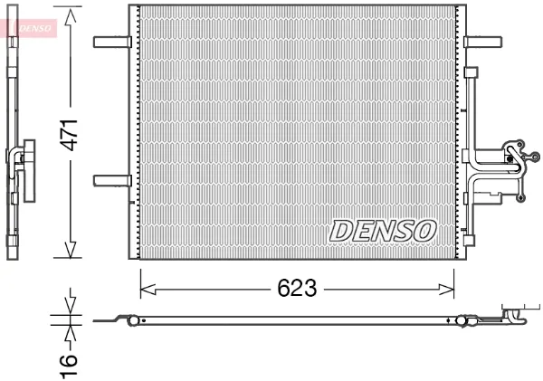 Радіатор кондиціонера DCN33010 Denso