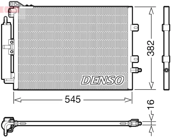 Радіатор кондиціонера DCN23040 Denso