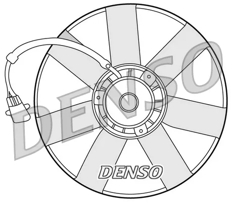 Вентилятор охолодження радіатора DER32002 Denso