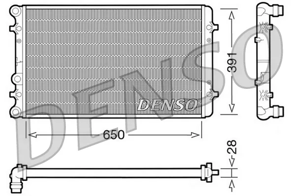 Радіатор DRM02007 Denso