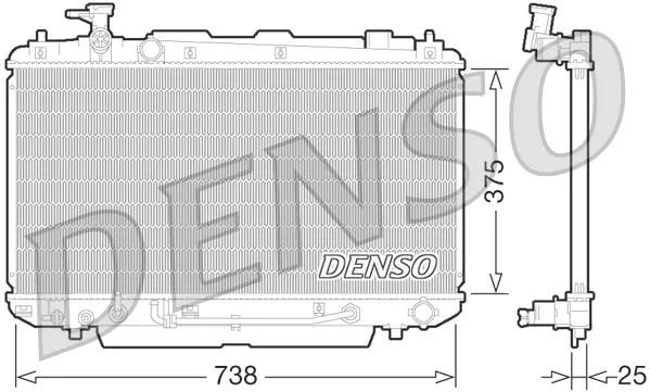 Радіатор DRM50064 Denso