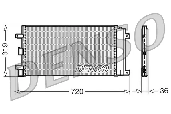 Радіатор кондиціонера DCN09042 Denso