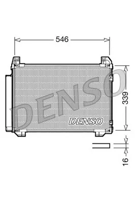 Радіатор кондиціонера DCN50025 Denso