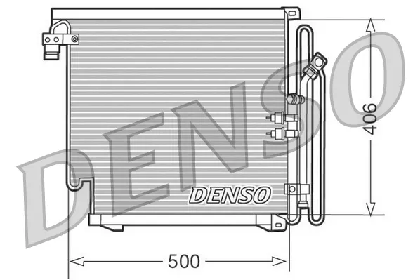 Радіатор кондиціонера 55037618AB Chrysler