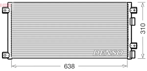 Радіатор кондиціонера DCN12006 Denso