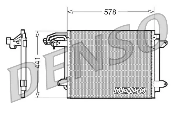 Радіатор кондиціонера DCN32030 Denso