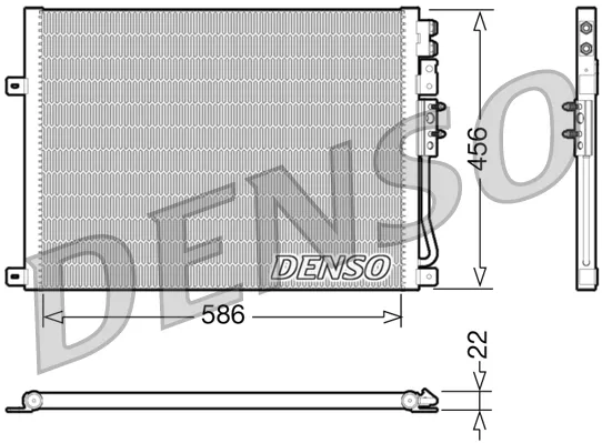 Радіатор кондиціонера DCN06009 Denso