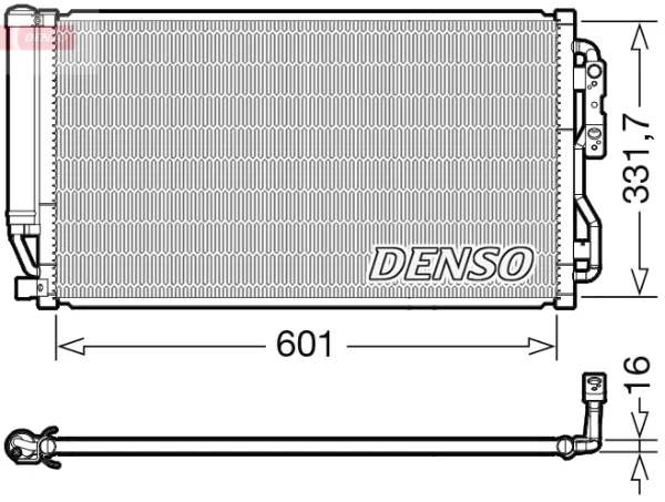 Радіатор кондиціонера DCN05035 Denso