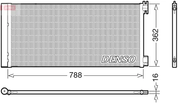 Радіатор кондиціонера DCN23042 Denso