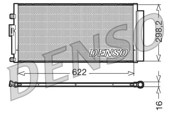 Радіатор кондиціонера DCN09046 Denso