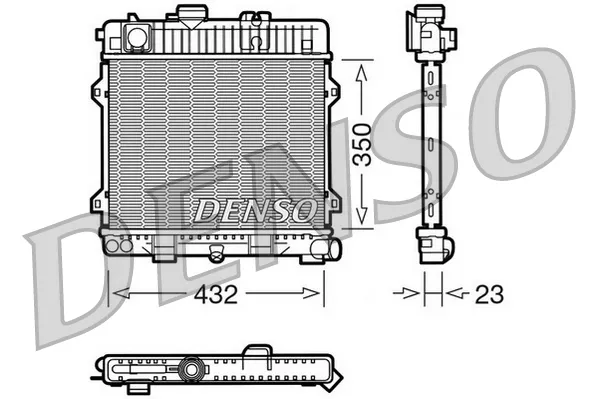 Радіатор DRM05024 Denso