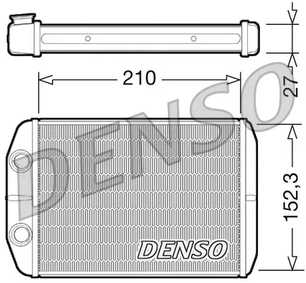 Радіатор пічки DRR09073 Denso