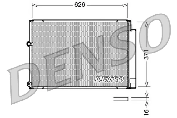 Радіатор кондиціонера DCN50018 Denso