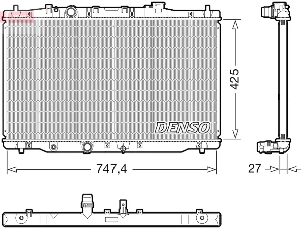 Радіатор DRM40054 Denso