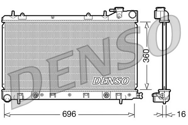 Радіатор DRM36002 Denso