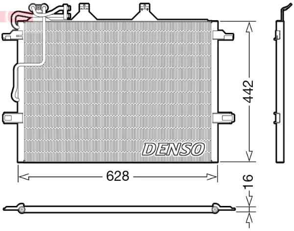Радіатор кондиціонера DCN17018 Denso
