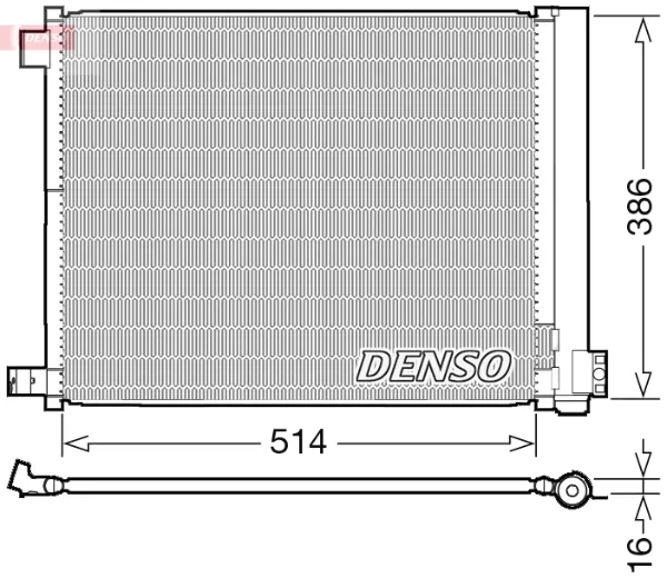 Радіатор кондиціонера DCN46022 Denso