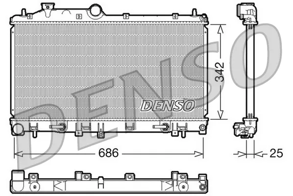 Радіатор DRM36005 Denso