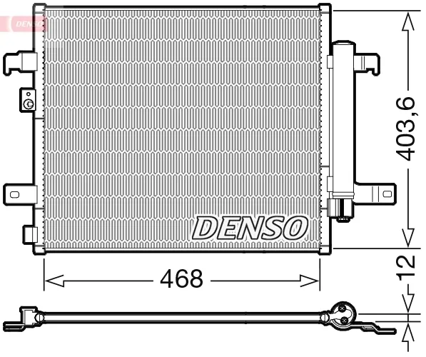 Радіатор кондиціонера DCN09124 Denso