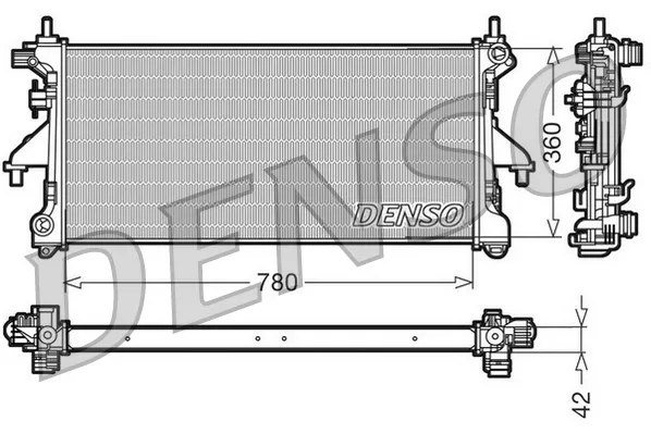Радіатор DRM21102 Denso
