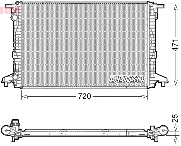 Радіатор DRM02043 Denso