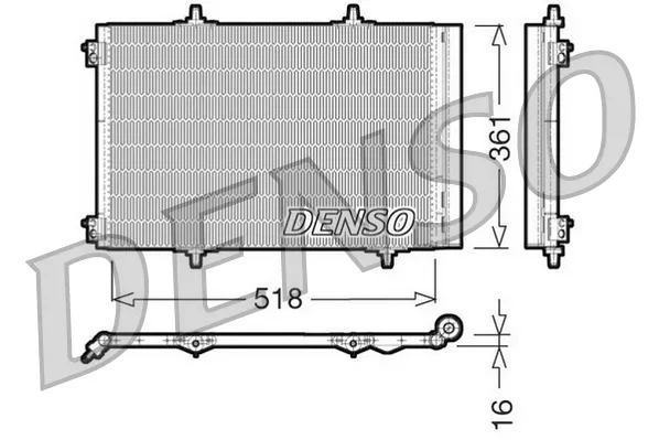 Радіатор кондиціонера DCN07013 Denso