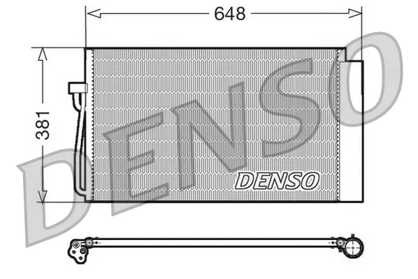 Радіатор кондиціонера DCN05017 Denso