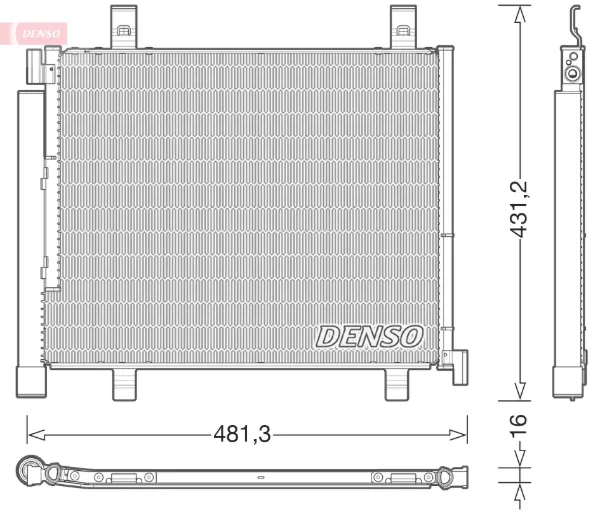 Радіатор кондиціонера DCN32023 Denso
