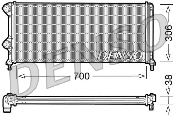 Радіатор DRM09060 Denso