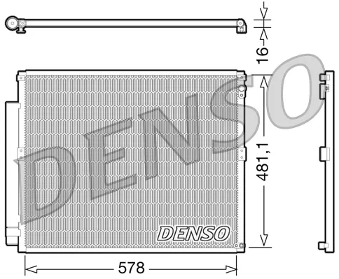 Радіатор кондиціонера DCN50017 Denso
