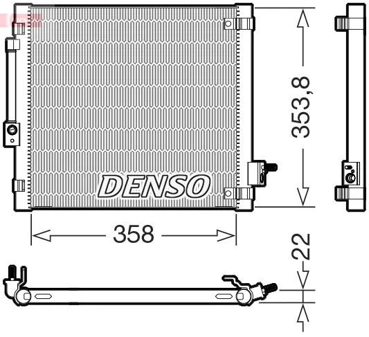 Радіатор кондиціонера DCN99081 Denso