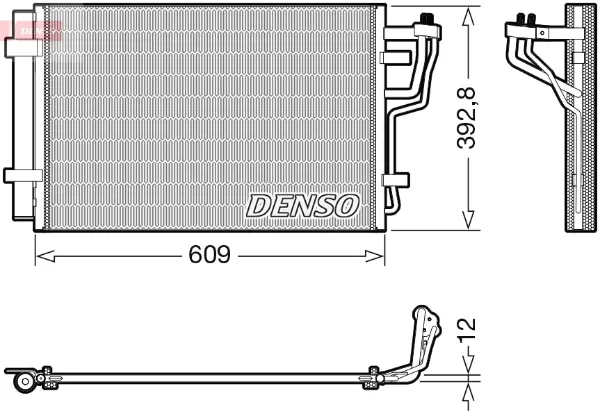 Радіатор кондиціонера DCN41013 Denso