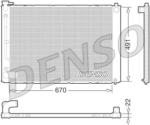 Радіатор DRM51011 Denso